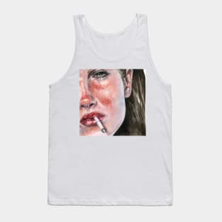 Smoking Girl Tank Top